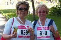 Elaine Braidy (left) and her mother (right) elaine-race-for-life